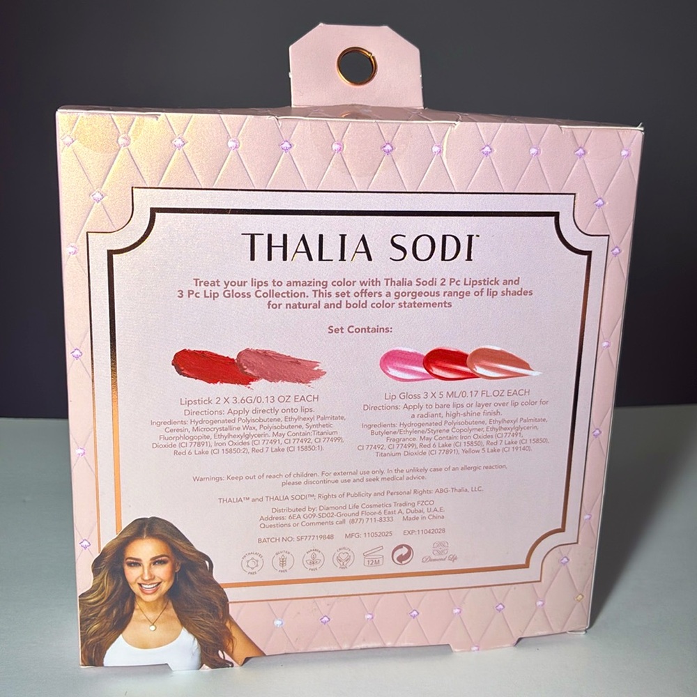 Thalia Sodi Long Lasting Shades “Charmed Kisses” Lip Collection – 5 Piece Set - Picture 5 of 5